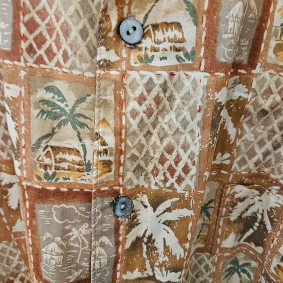 Men's Tori Richards Palm Tree Hawiian Size XL - Picture 4 of 6